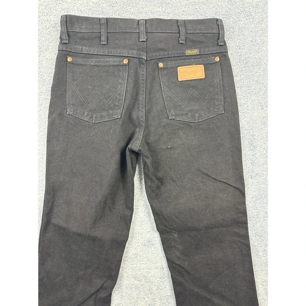 Wrangler Mens 30x30 Black Cowboy Cut Slim Fit Jeans 936WBK Western Denim Pant